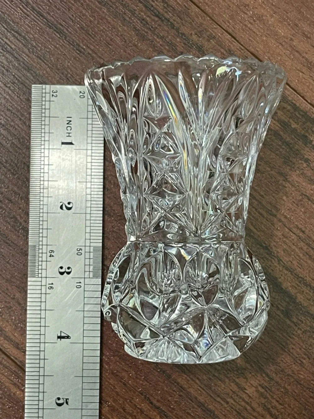 vintage Crystal Zajecar 24% lead crystal bud vase